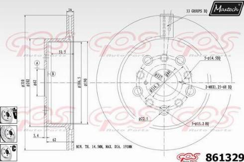 Maxtech 861329.6880 - Kočioni disk www.molydon.hr