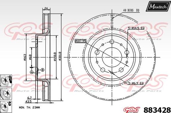 Maxtech 871106 - Kočioni disk www.molydon.hr