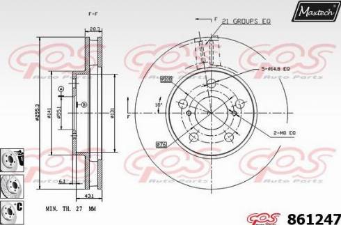 Maxtech 861247.6880 - Kočioni disk www.molydon.hr