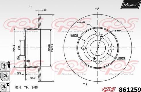 Maxtech 861259.6980 - Kočioni disk www.molydon.hr