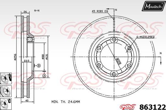 Maxtech 871101 - Kočioni disk www.molydon.hr