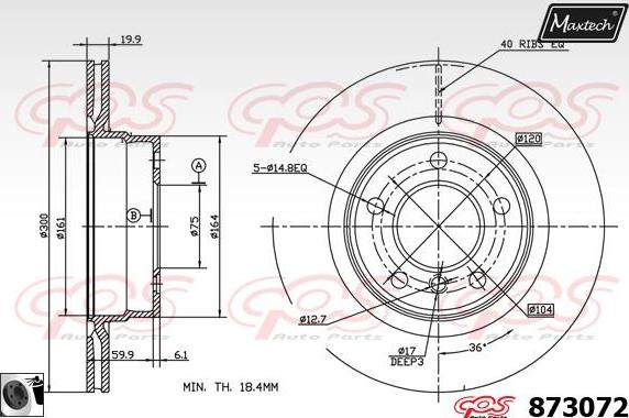 Maxtech 861268 - Kočioni disk www.molydon.hr