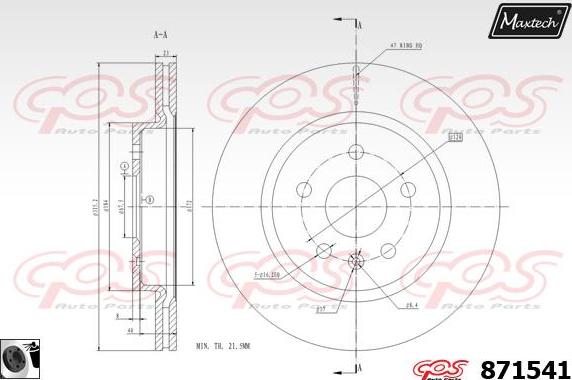 Maxtech 861204 - Kočioni disk www.molydon.hr