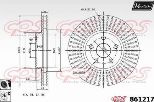 Maxtech 861217.6060 - Kočioni disk www.molydon.hr