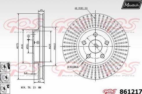 Maxtech 861217.6880 - Kočioni disk www.molydon.hr