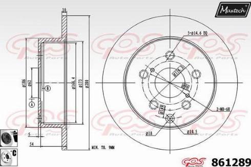 Maxtech 861289.6060 - Kočioni disk www.molydon.hr