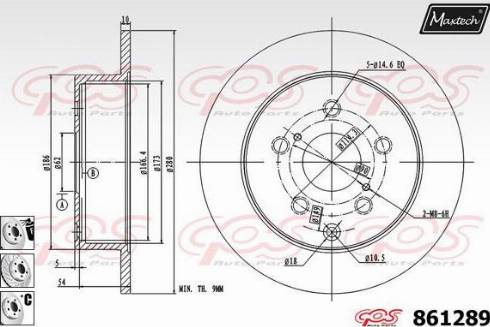 Maxtech 861289.6880 - Kočioni disk www.molydon.hr