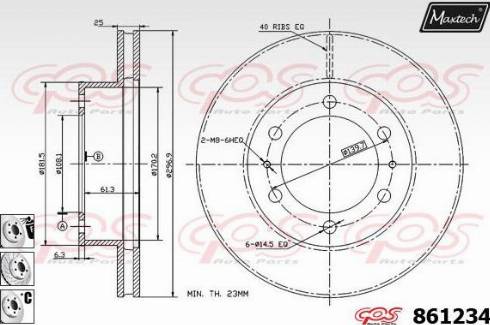 Maxtech 861234.6880 - Kočioni disk www.molydon.hr