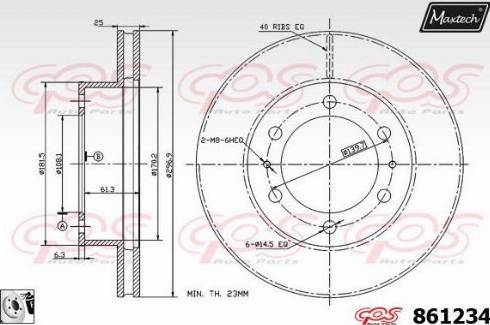 Maxtech 861234.0080 - Kočioni disk www.molydon.hr