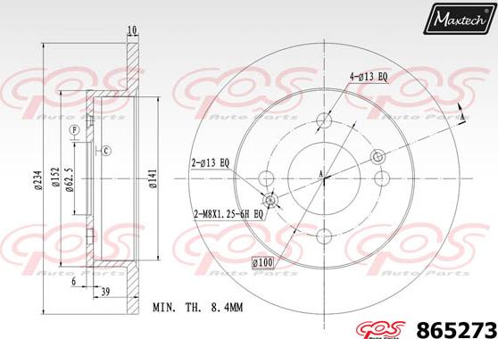 Maxtech 861236 - Kočioni disk www.molydon.hr