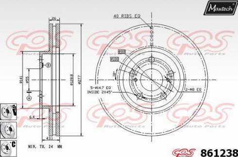 Maxtech 861238.6880 - Kočioni disk www.molydon.hr