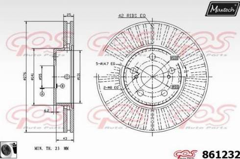 Maxtech 861232.0060 - Kočioni disk www.molydon.hr