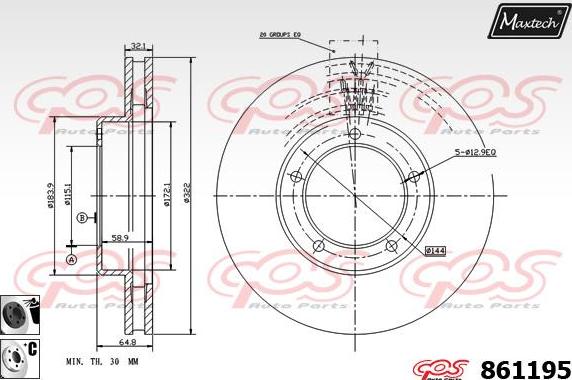 Maxtech 861232 - Kočioni disk www.molydon.hr