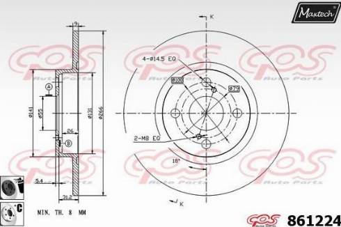 Maxtech 861224.6060 - Kočioni disk www.molydon.hr