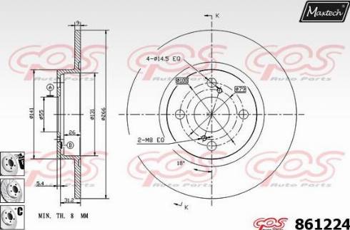 Maxtech 861224.6880 - Kočioni disk www.molydon.hr