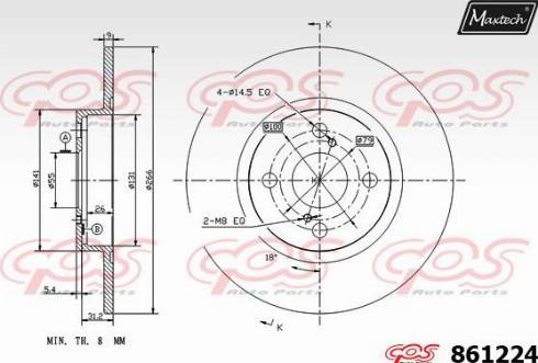 Maxtech 861224.0000 - Kočioni disk www.molydon.hr