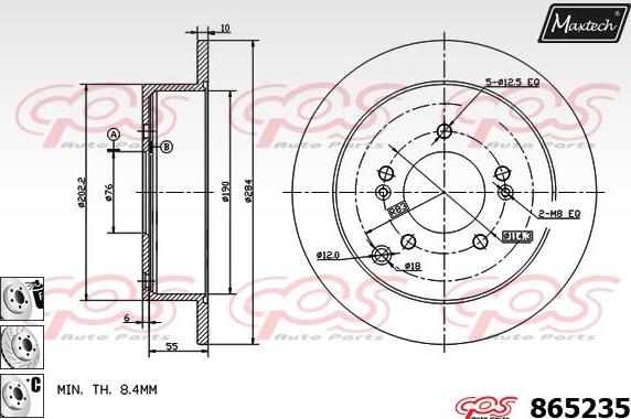 Maxtech 861223 - Kočioni disk www.molydon.hr