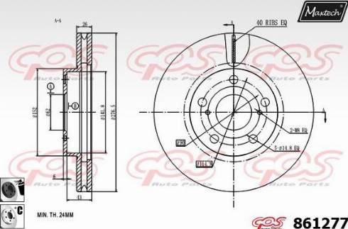 Maxtech 861277.6060 - Kočioni disk www.molydon.hr