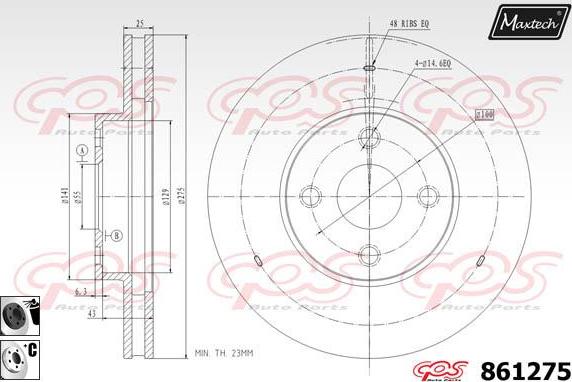 Maxtech 863515 - Kočioni disk www.molydon.hr