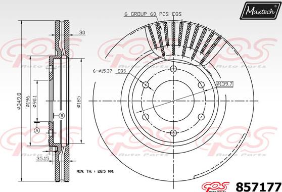 Maxtech 863513 - Kočioni disk www.molydon.hr