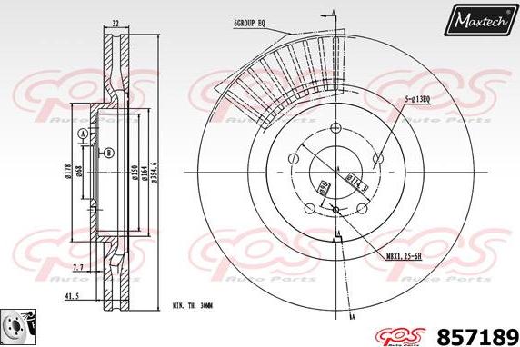 Maxtech 863525 - Kočioni disk www.molydon.hr