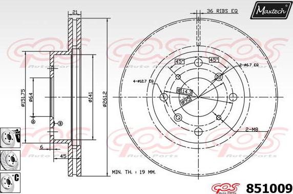 Maxtech 863520 - Kočioni disk www.molydon.hr