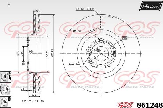 Maxtech 863528 - Kočioni disk www.molydon.hr