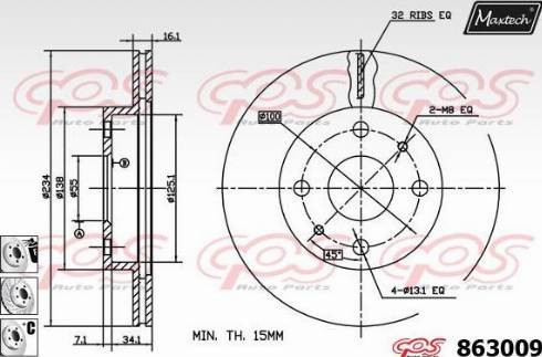 Maxtech 863009.6880 - Kočioni disk www.molydon.hr