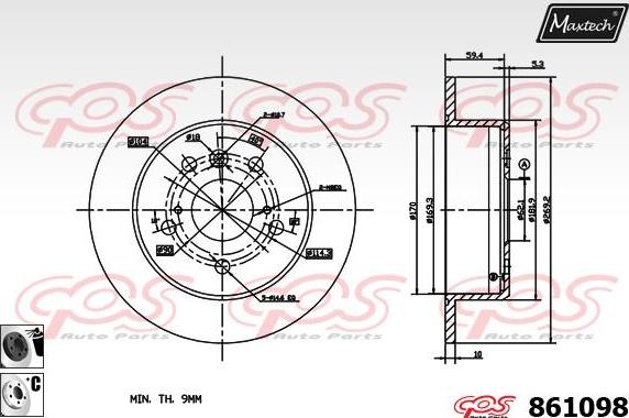 Maxtech 863006 - Kočioni disk www.molydon.hr