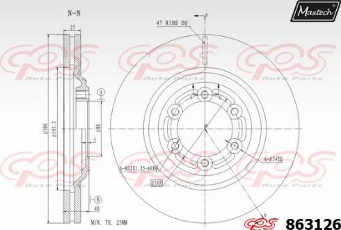 Maxtech 863126.0000 - Kočioni disk www.molydon.hr