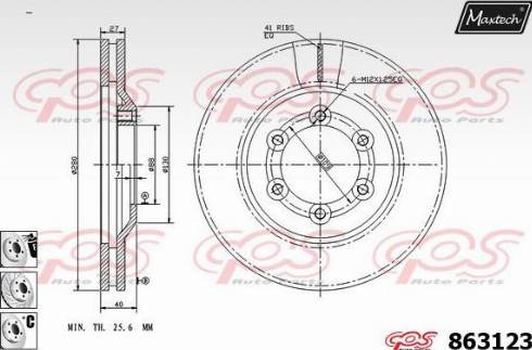 Maxtech 863123.6980 - Kočioni disk www.molydon.hr