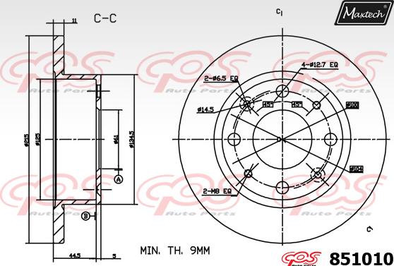 Maxtech 863310 - Kočioni disk www.molydon.hr