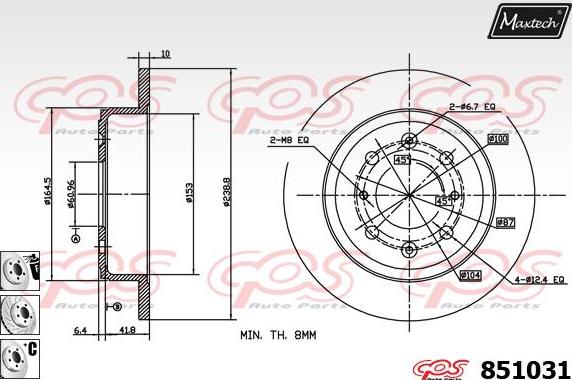 Maxtech 865279 - Kočioni disk www.molydon.hr