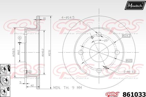 Maxtech 800111 - Vijak, kočioni disk www.molydon.hr