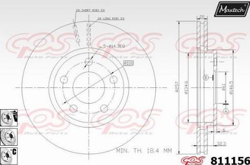 Maxtech 811156.6880 - Kočioni disk www.molydon.hr