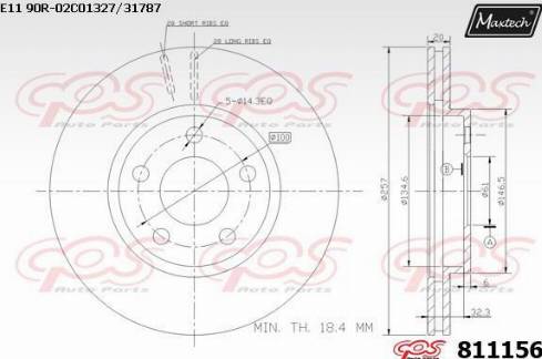 Maxtech 811156.0000 - Kočioni disk www.molydon.hr