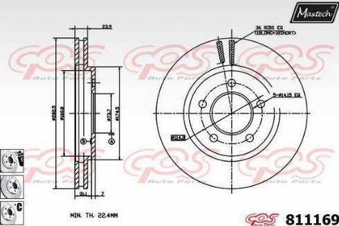 Maxtech 811169.6880 - Kočioni disk www.molydon.hr