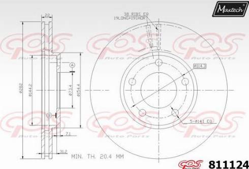 Maxtech 811124.0000 - Kočioni disk www.molydon.hr