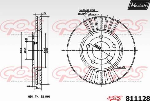 Maxtech 811128.0000 - Kočioni disk www.molydon.hr