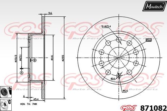 Maxtech 811178 - Kočioni disk www.molydon.hr