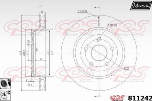 Maxtech 811242.6060 - Kočioni disk www.molydon.hr