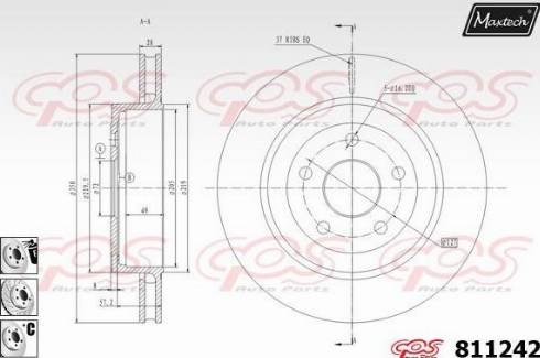 Maxtech 811242.6980 - Kočioni disk www.molydon.hr