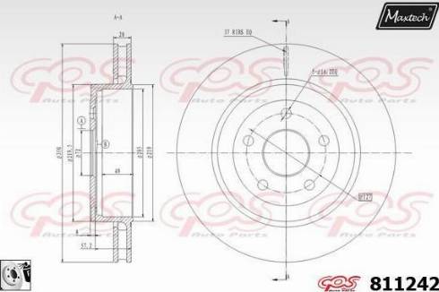 Maxtech 811242.0080 - Kočioni disk www.molydon.hr