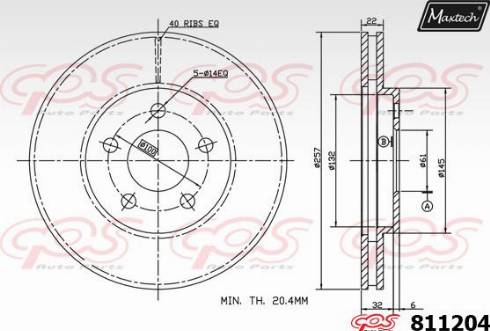 Maxtech 811204.0000 - Kočioni disk www.molydon.hr