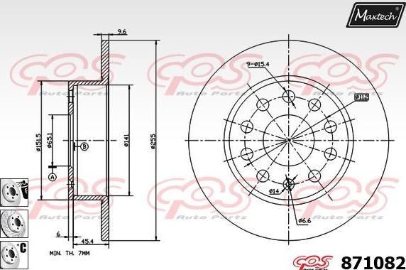 Maxtech 857123 - Kočioni disk www.molydon.hr