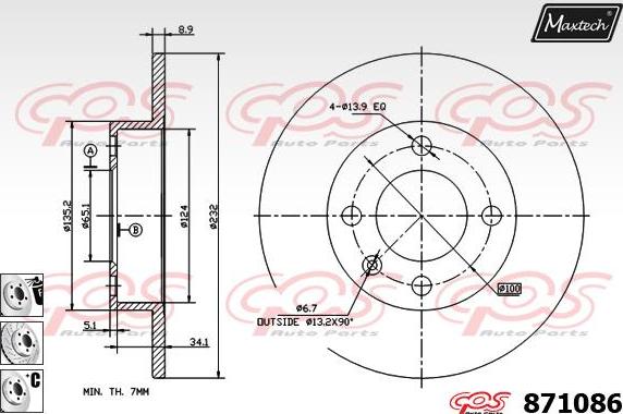 Maxtech 811218 - Kočioni disk www.molydon.hr