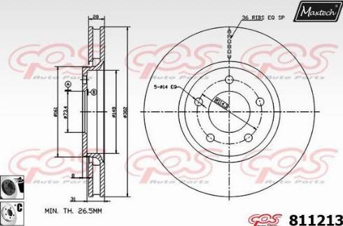 IPS Parts IBT-1905 - Kočioni disk www.molydon.hr