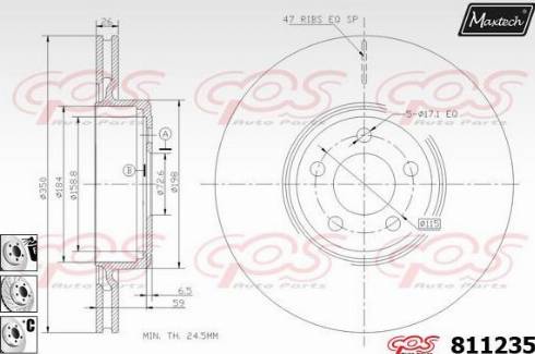 Maxtech 811235.6980 - Kočioni disk www.molydon.hr