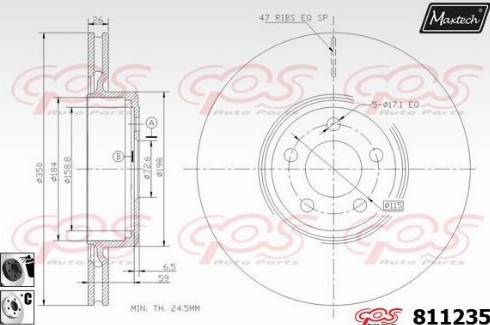 Maxtech 811235.6060 - Kočioni disk www.molydon.hr