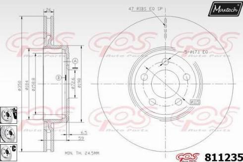 Maxtech 811235.6880 - Kočioni disk www.molydon.hr